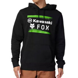 フォックス Fox Racing Men's Fox X Kawasaki Black Pullover Hoodie Clothing Apparel Moto M... メンズ