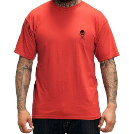 Sullen Men's Standard Issue Short Sleeve T Shirt Red Hip Hop Skull Clothing... メンズ