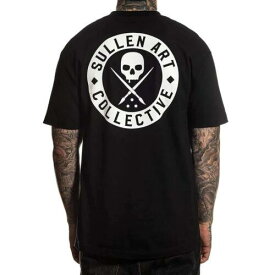 Sullen Men's Classic Short Sleeve T Shirt Black Clothing Apparel Tattoo Skull... メンズ