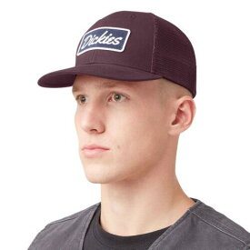 ディッキーズ Dickies Men's Patch Logo Trucker Maroon (MR) Snapback Hat Clothing Apparel Sk... メンズ