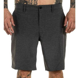 Sullen Men's Summer Charcoal Gray Hybrid Shorts Clothing Apparel Tattoo Skull... メンズ
