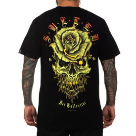 Sullen Men's Remo Tattoo Premium Jet Black Short Sleeve T Shirt Clothing Appa... メンズ