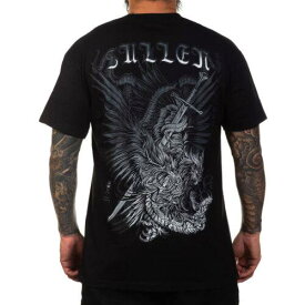 Sullen Men's Almeida Owl Standard Black Short Sleeve T Shirt Clothing Apparel... メンズ