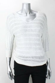 INC Inc International Concepts New White Long-Sleeve Dolman Sequin Top XS レディース