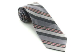 DKNY ディーケーエヌワイ Dkny New Silver Multi Alley Neat Striped Necktie メンズ