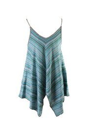 NyCollection Ny Collection Blue Multi Handkerchief-Hem Striped Sweater Tank S レディース