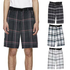 Street Rules Men's Shorts 4-Pocket Casual 4-Pocket Adjustable Belted Comfort Plaid Print メンズ