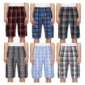 Original Deluxe Men's Cargo Shorts Plaid Pattern Multiple Pockets Drawstring Casual Lose Fit メンズ