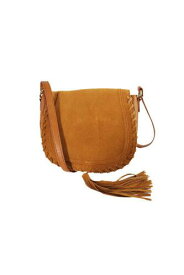 INC Inc International Concepts Cognac Willow Saddle Tassel Bag OS レディース