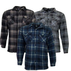 Lancer Men's Plaid Long Sleeve Shirt Button Up Plaid Comfortable Casual Flannel Shirt メンズ