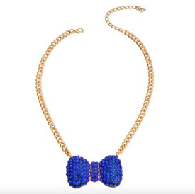 Bark Fifth Avenue Royal Blue Bow Necklace- Big Dog Necklace 4XL ユニセックス