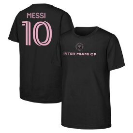 Outerstuff アウタースタッフ Youth Lionel Messi Black Inter Miami CF Name & Number T-Shirt ユニセックス