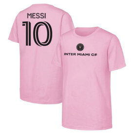 Outerstuff アウタースタッフ Youth Lionel Messi Pink Inter Miami CF Name & Number T-Shirt ユニセックス