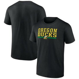 2023/12/25 Men's Fanatics Black Oregon Ducks Collegiate Stack T-Shirt メンズ