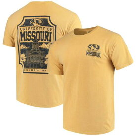 Image One イメージ ワン Men's Gold Missouri Tigers Comfort Colors Campus Icon T-Shirt メンズ