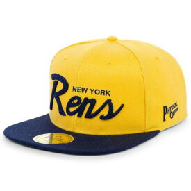 Physical Culture Clothing カルチャー Men's Physical Culture Gold New York Rens Black Fives Snapback Adjustable Hat メンズ