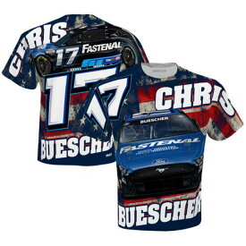 Checkered Flag Sports チェッカード フラッグ Men's Checkered Flag White Chris Buescher Fastenal Sublimated Patriotic Total メンズ