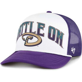 フォーセヴン Men's '47 Purple Arizona Diamondbacks Retro Region Foam Trucker Adjustable Hat メンズ