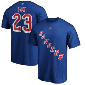 2023/12/25 Men's Fanatics Adam Fox Blue New York Rangers Authentic Stack Name & Number メンズ