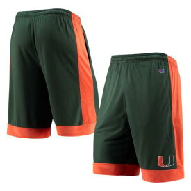 Knights Apparel キングス アパレル Men's Green Miami Hurricanes Outline Shorts メンズ