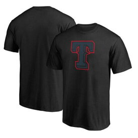 2023/12/25 Men's Fanatics Black Texas Rangers Taylor T-Shirt メンズ