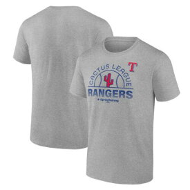 2023/12/25 Men's Fanatics Heather Gray Texas Rangers 2024 MLB Spring Training T-Shirt メンズ