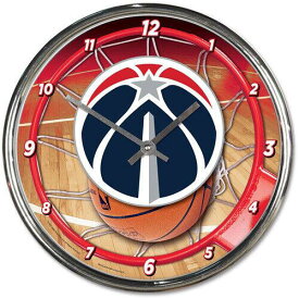 ウィンクラフト WinCraft Washington Wizards Chrome Wall Clock ユニセックス