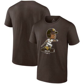 2023/12/25 Men's Fanatics Juan Soto Brown San Diego Padres Bobble Head T-Shirt メンズ