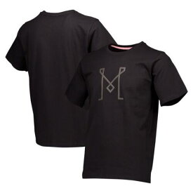 Sport Design Sweden Men's Black Inter Miami CF Multi-Layer Primary Logo Heavyweight Relaxed T-Shirt メンズ