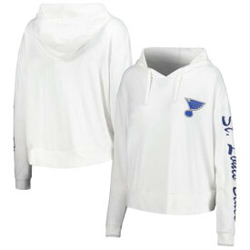 コンセプト スポーツ Women's Concepts Sport Cream St. Louis Blues Accord Hacci Long Sleeve Hoodie レディース