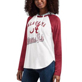 ジースリー Women's G-III 4Her by Carl Banks White/Crimson Alabama Crimson Tide From the レディース