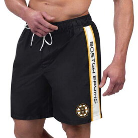 ジースリー Men's G-III Sports by Carl Banks Black Boston Bruins Streamline Volley Swim メンズ