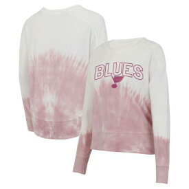 コンセプト スポーツ Women's Concepts Sport Pink/White St. Louis Blues Orchard Tie-Dye Long Sleeve レディース