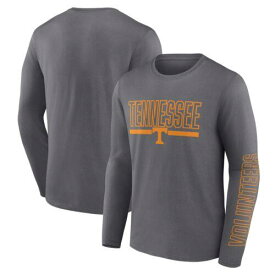Men's Profile Heather Charcoal Tennessee Volunteers Big & Tall Two-Hit Graphic メンズ