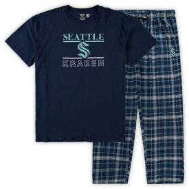コンセプト スポーツ Men's Concepts Sport Deep Sea Blue Seattle Kraken Big & Tall Lodge T-Shirt & メンズ