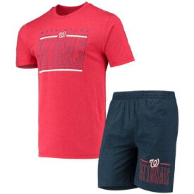 コンセプト スポーツ Men's Concepts Sport Navy/Red Washington Nationals Meter T-Shirt and Shorts メンズ
