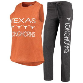 コンセプト スポーツ Women's Concepts Sport Texas Orange/Charcoal Texas Longhorns Team Tank Top & レディース