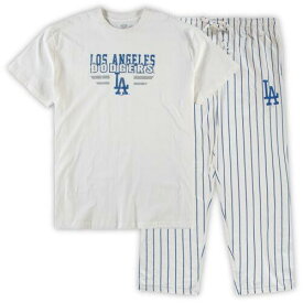 コンセプト スポーツ Men's Concepts Sport White/Royal Los Angeles Dodgers Big & Tall Pinstripe Sleep メンズ