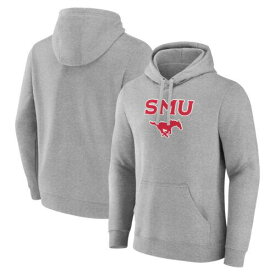 Men's Fanatics Gray SMU Mustangs Campus Pullover Hoodie メンズ