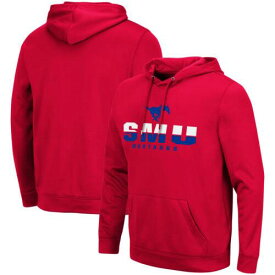 コロセウム Men's Colosseum Red SMU Mustangs Lantern Pullover Hoodie メンズ