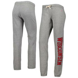 リーグ コレクティブル ウェア Women's League Collegiate Wear Heather Gray Wisconsin Badgers Victory Springs レディース