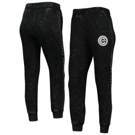 Women's The Wild Collective Black Chicago Cubs Marble Jogger Pants レディース