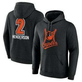 Men's Fanatics Gunnar Henderson Black Baltimore Orioles Fastball Player Name & メンズ