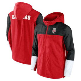 Men's Fanatics Red/Black Wisconsin Badgers Game Day Ready Full-Zip Jacket メンズ