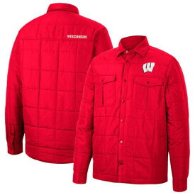 コロセウム Men's Colosseum Red Wisconsin Badgers Detonate Quilted Full-Snap Jacket メンズ