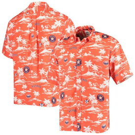 レインスプーナー Men's Reyn Spooner Orange/Navy Houston Astros Vintage Short Sleeve Button-Up メンズ