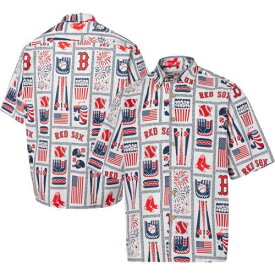 レインスプーナー Men's Reyn Spooner White Boston Red Sox Americana Button-Up Shirt メンズ