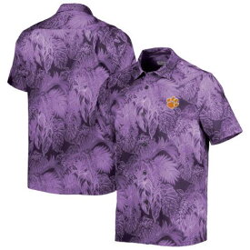 トミーバハマ New ListingMen's Tommy Bahama Purple Clemson Tigers Coast Luminescent Fronds Camp Button-Up ユニセックス