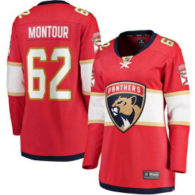 2023/12/25 Women's Fanatics Brandon Montour Red Florida Panthers Home Breakaway Player レディース