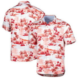 トミーバハマ Men's Tommy Bahama Crimson Oklahoma Sooners Tropical Horizons Button-Up Shirt メンズ